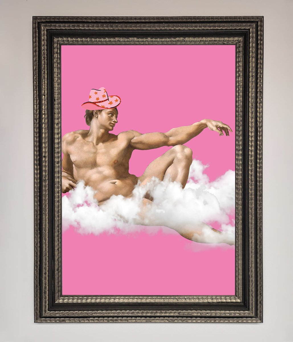 Cowboy On A Cloud Framed Poster - Zestio