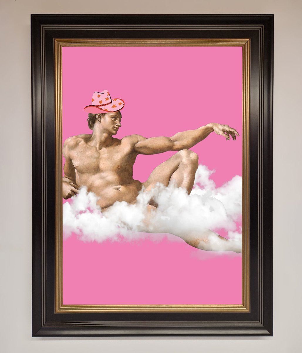 Cowboy On A Cloud Framed Poster - Zestio