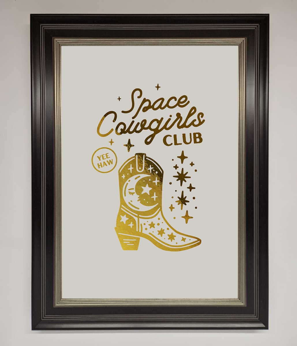 Cowgirl Boot Foil Print - Zestio