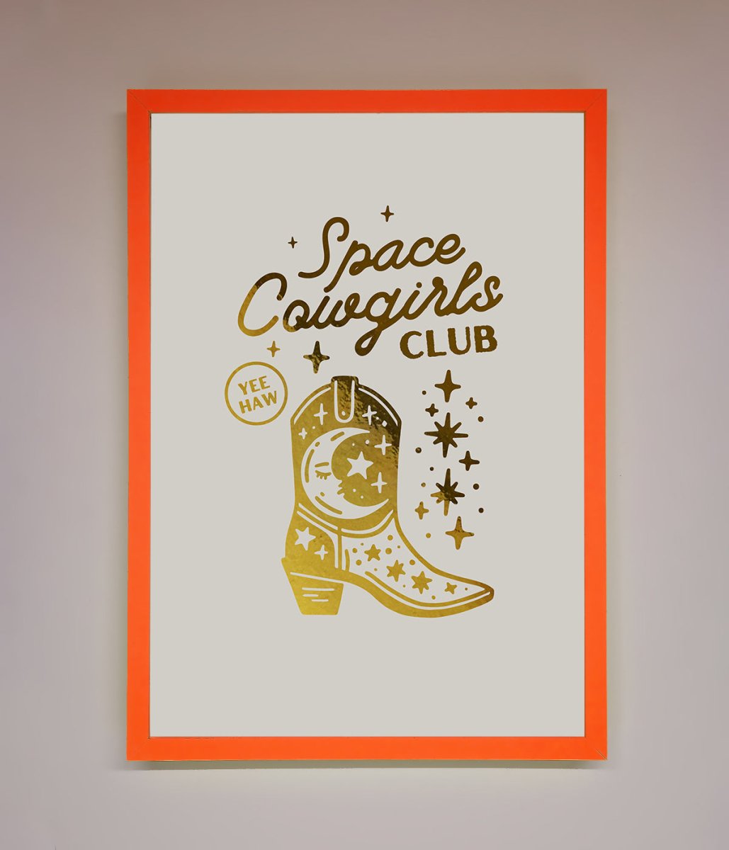Cowgirl Boot Foil Print - Zestio