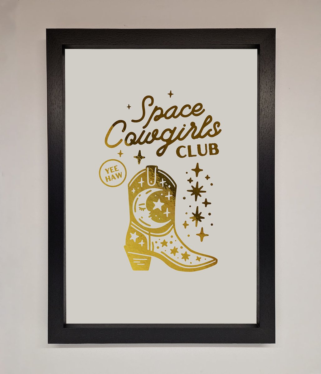 Cowgirl Boot Foil Print - Zestio