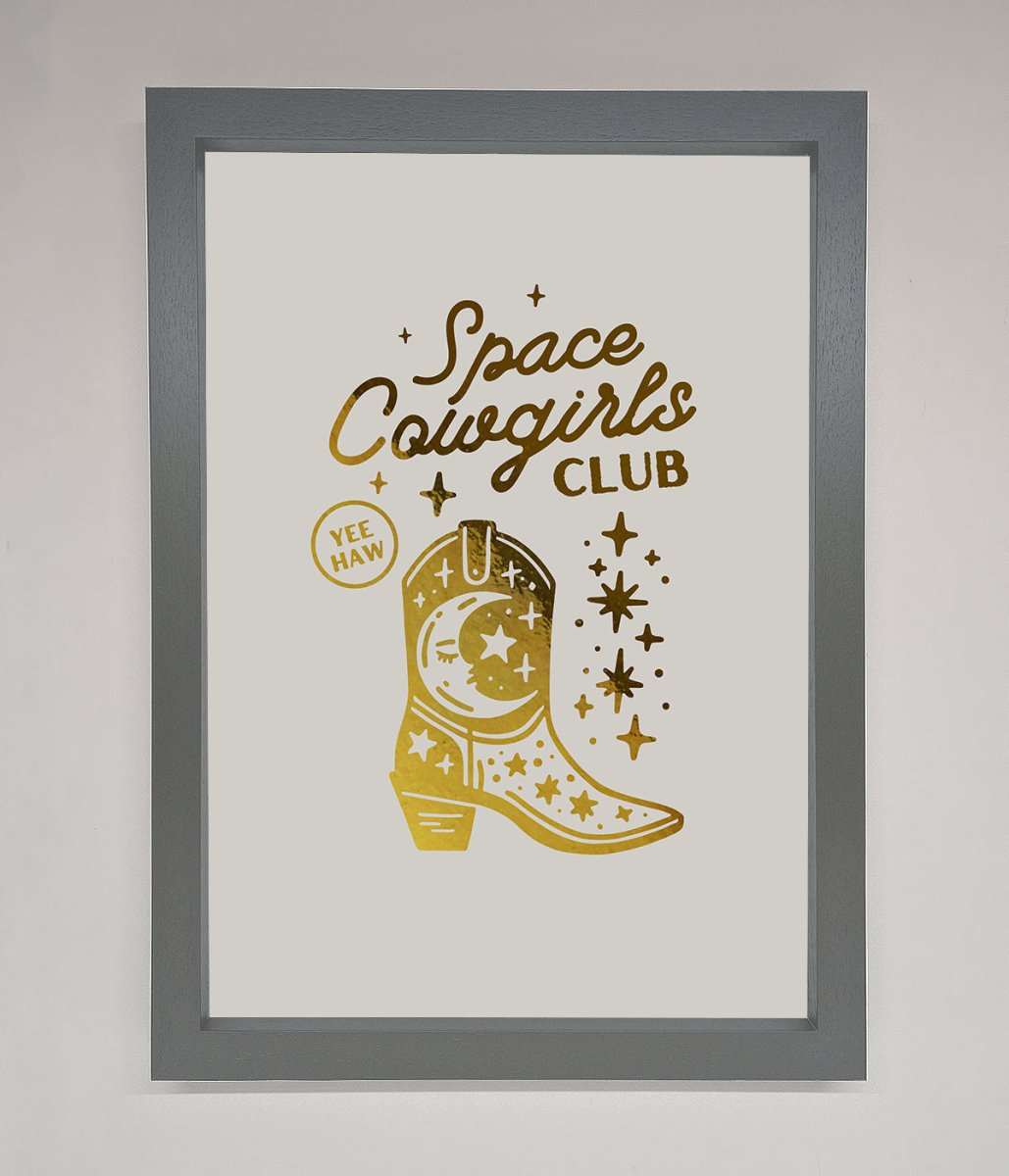 Cowgirl Boot Foil Print - Zestio