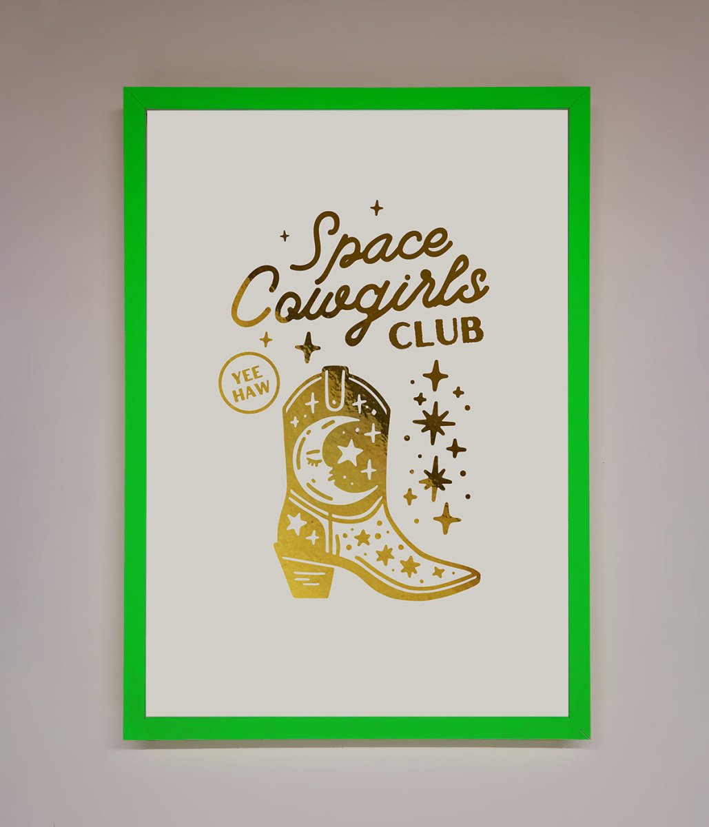 Cowgirl Boot Foil Print - Zestio