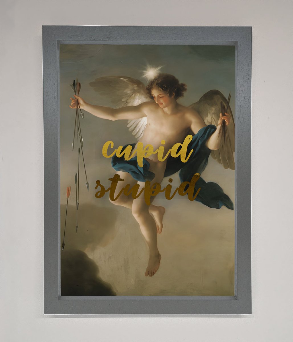 Cupid Stupid Foil Print - Zestio