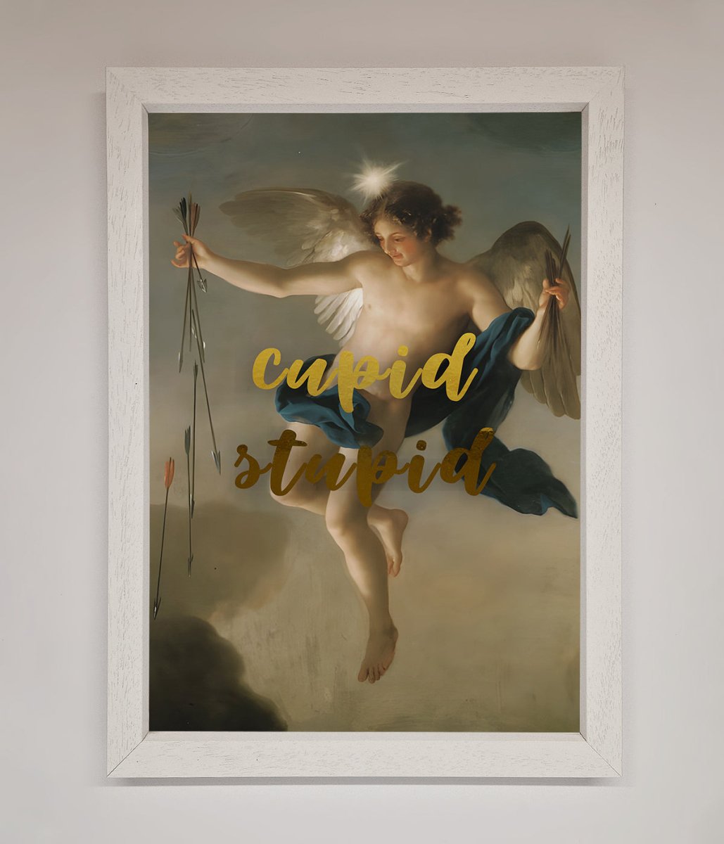 Cupid Stupid Foil Print - Zestio