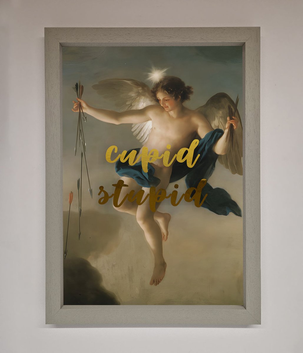 Cupid Stupid Foil Print - Zestio