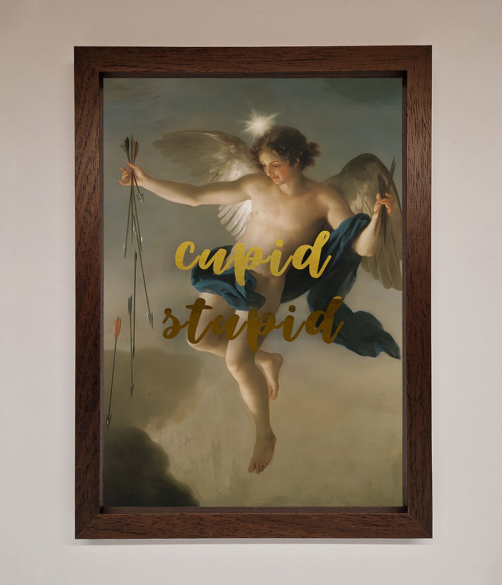 Cupid Stupid Foil Print - Zestio
