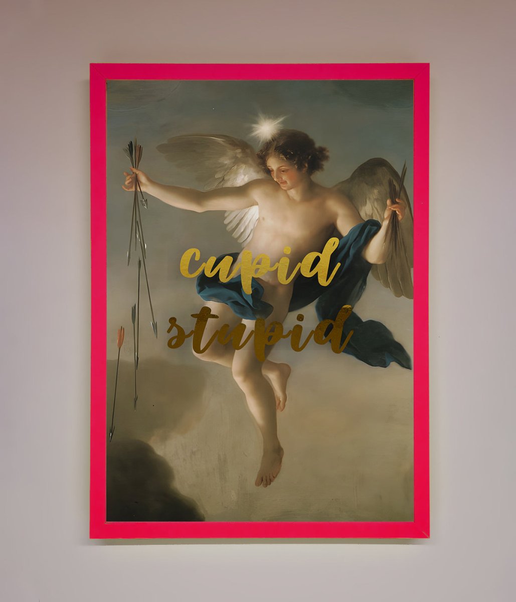 Cupid Stupid Foil Print - Zestio