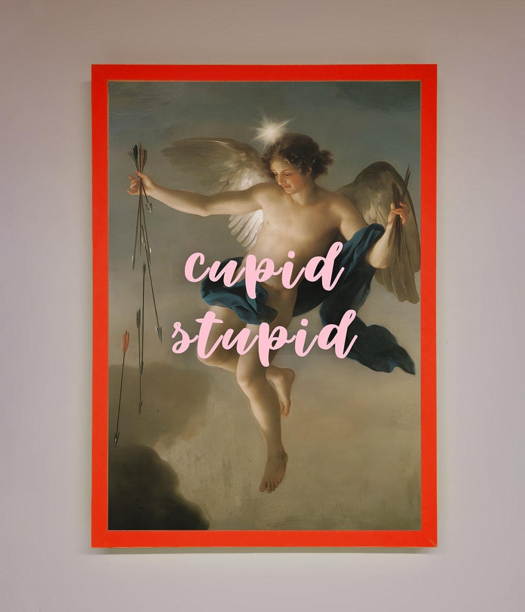 Cupid Stupid Framed Poster - Zestio