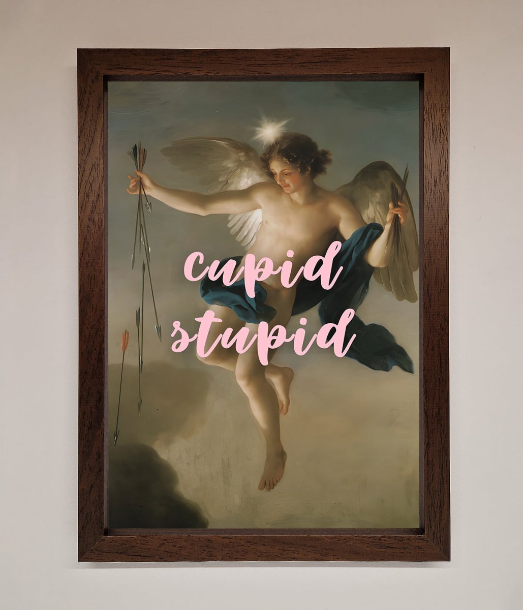 Cupid Stupid Framed Poster - Zestio
