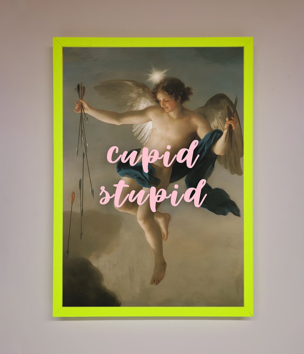 Cupid Stupid Framed Poster - Zestio