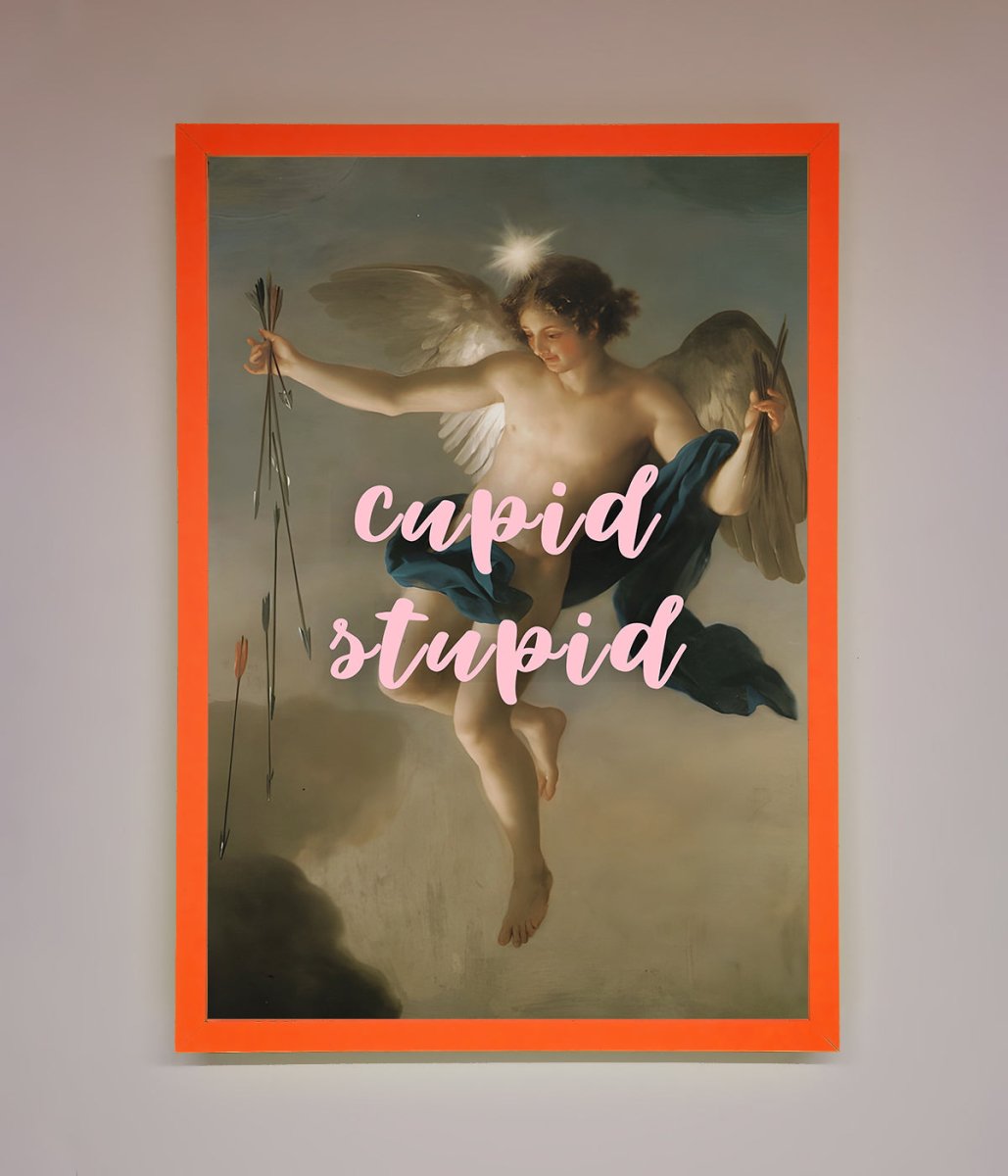 Cupid Stupid Framed Poster - Zestio