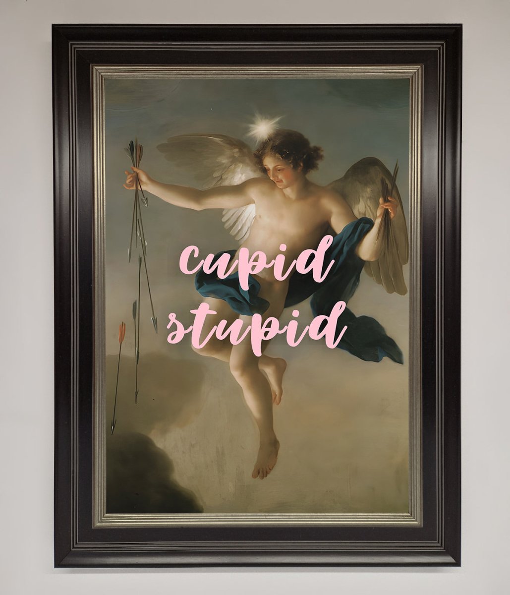 Cupid Stupid Framed Poster - Zestio