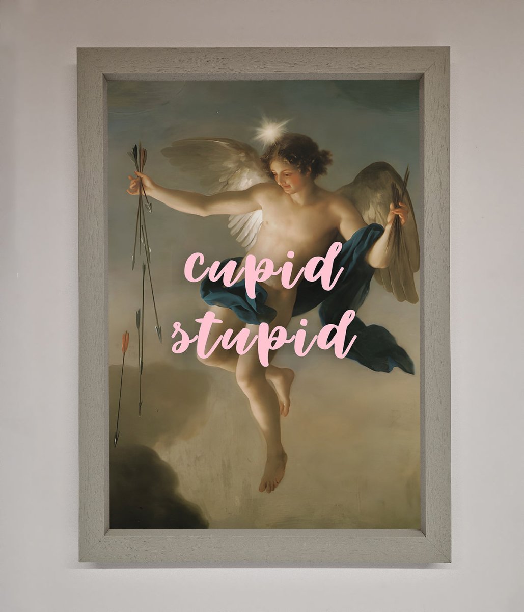 Cupid Stupid Framed Poster - Zestio