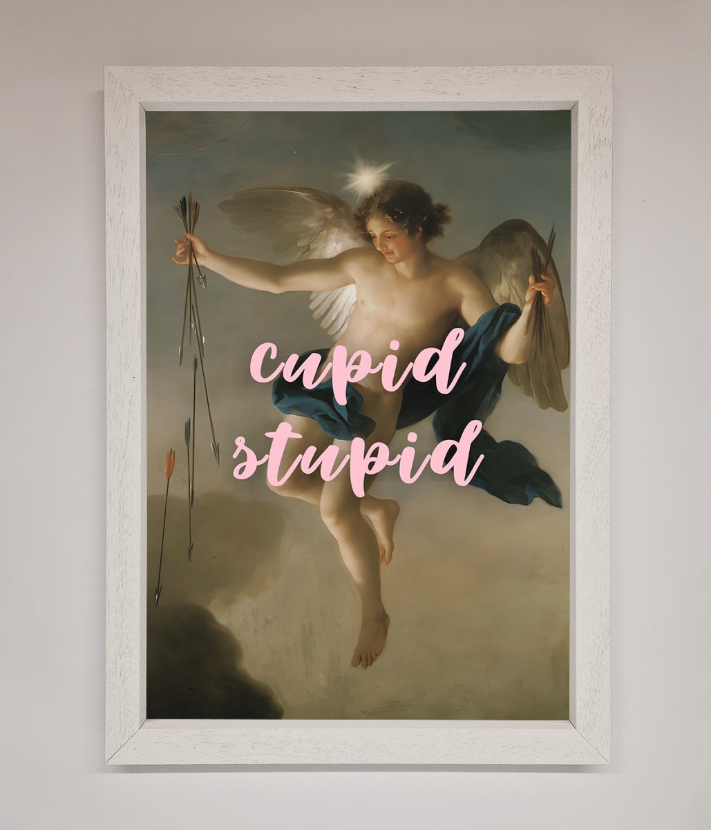 Cupid Stupid Framed Poster - Zestio