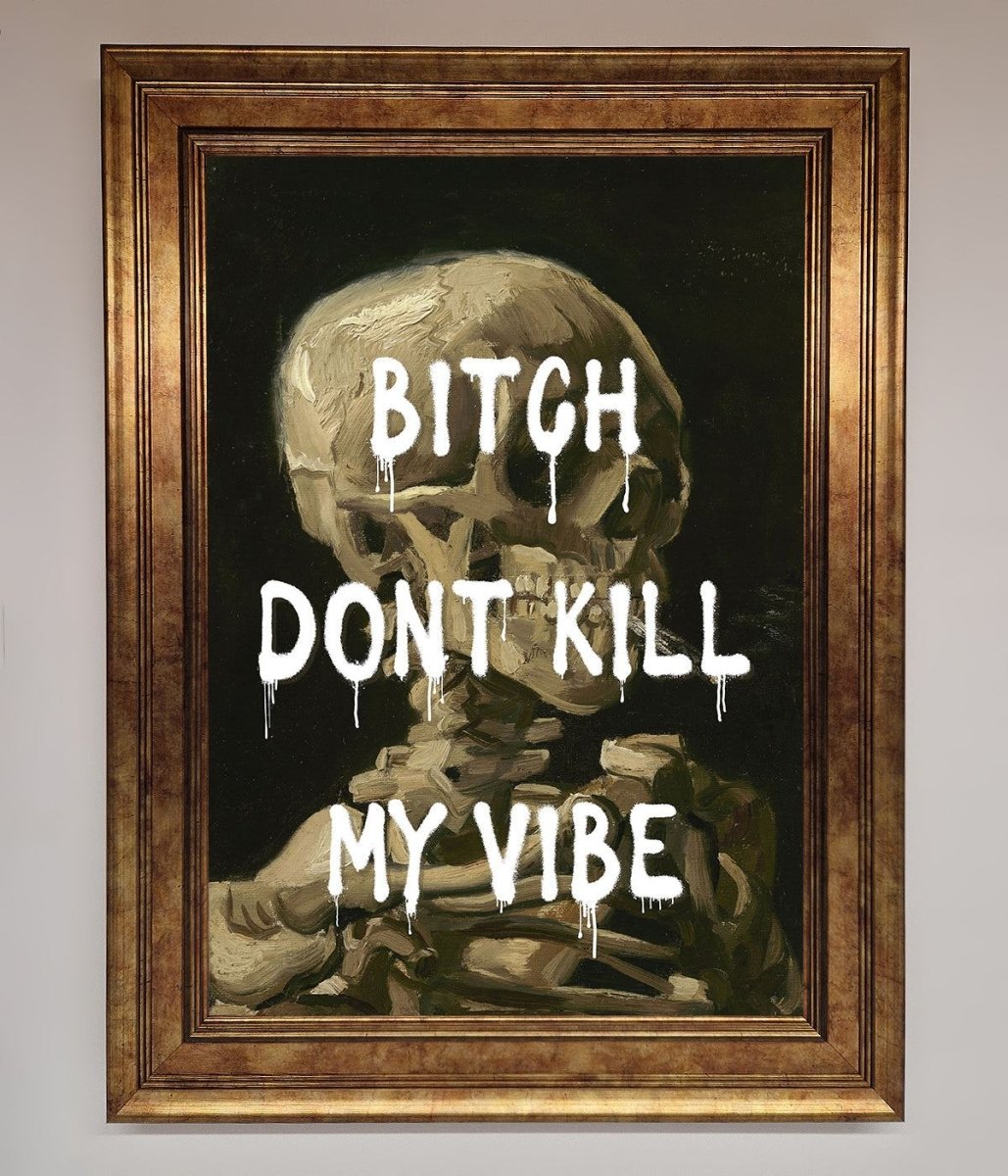 Dont Kill My Vibe Rude Framed Wall Art - Zestio