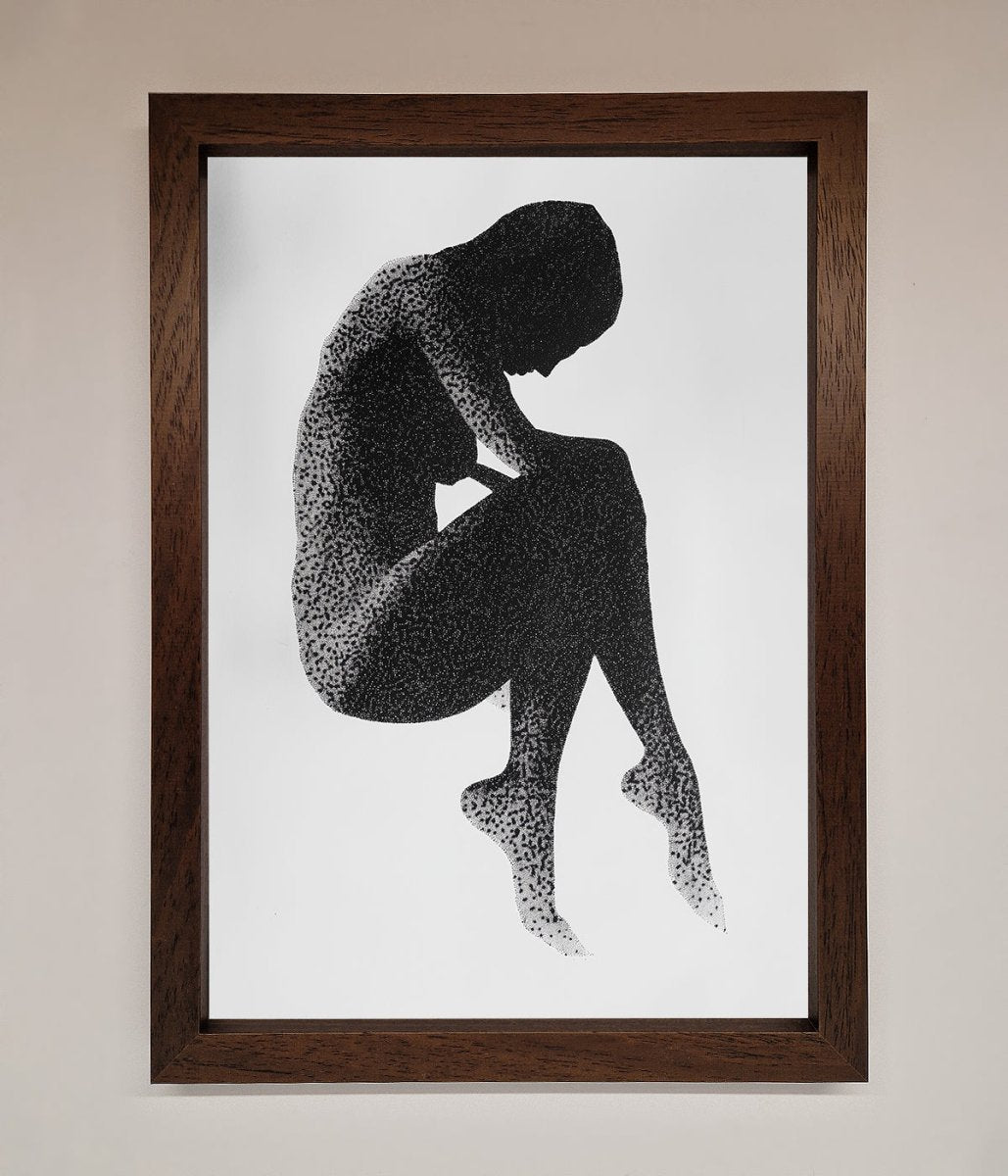 Dotted Figure Framed Poster - Zestio