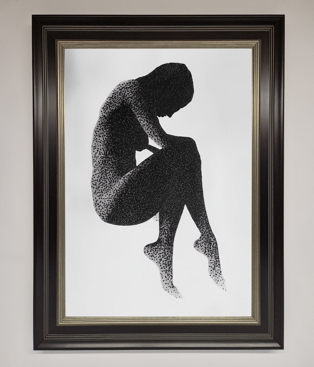 Dotted Figure Framed Poster - Zestio