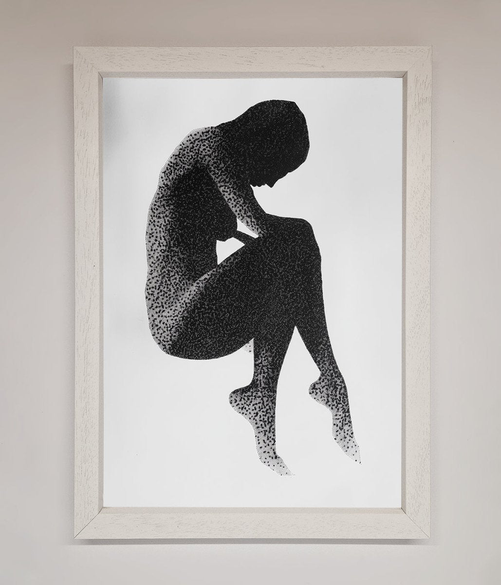 Dotted Figure Framed Poster - Zestio