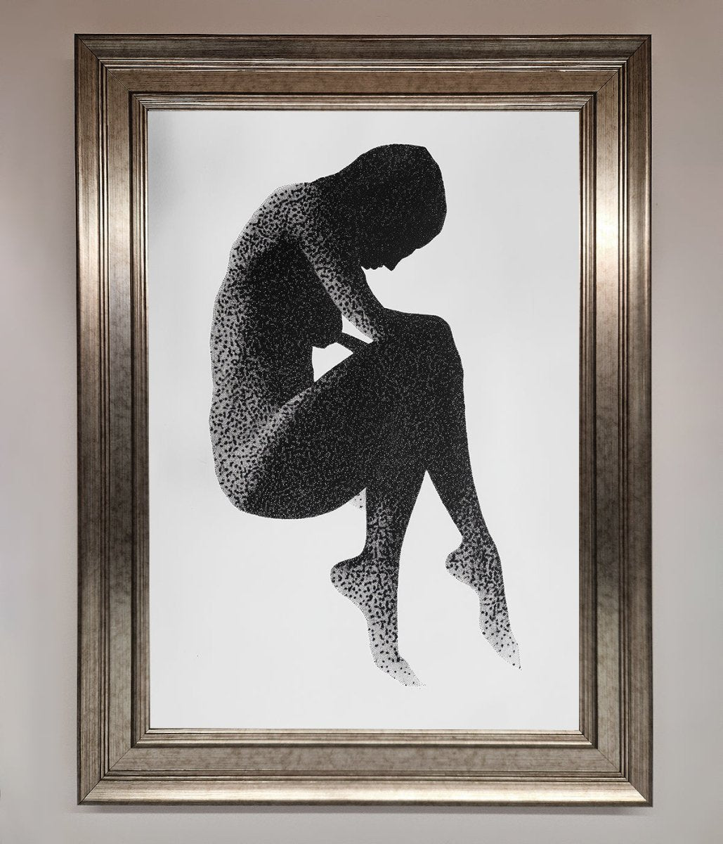 Dotted Figure Framed Poster - Zestio