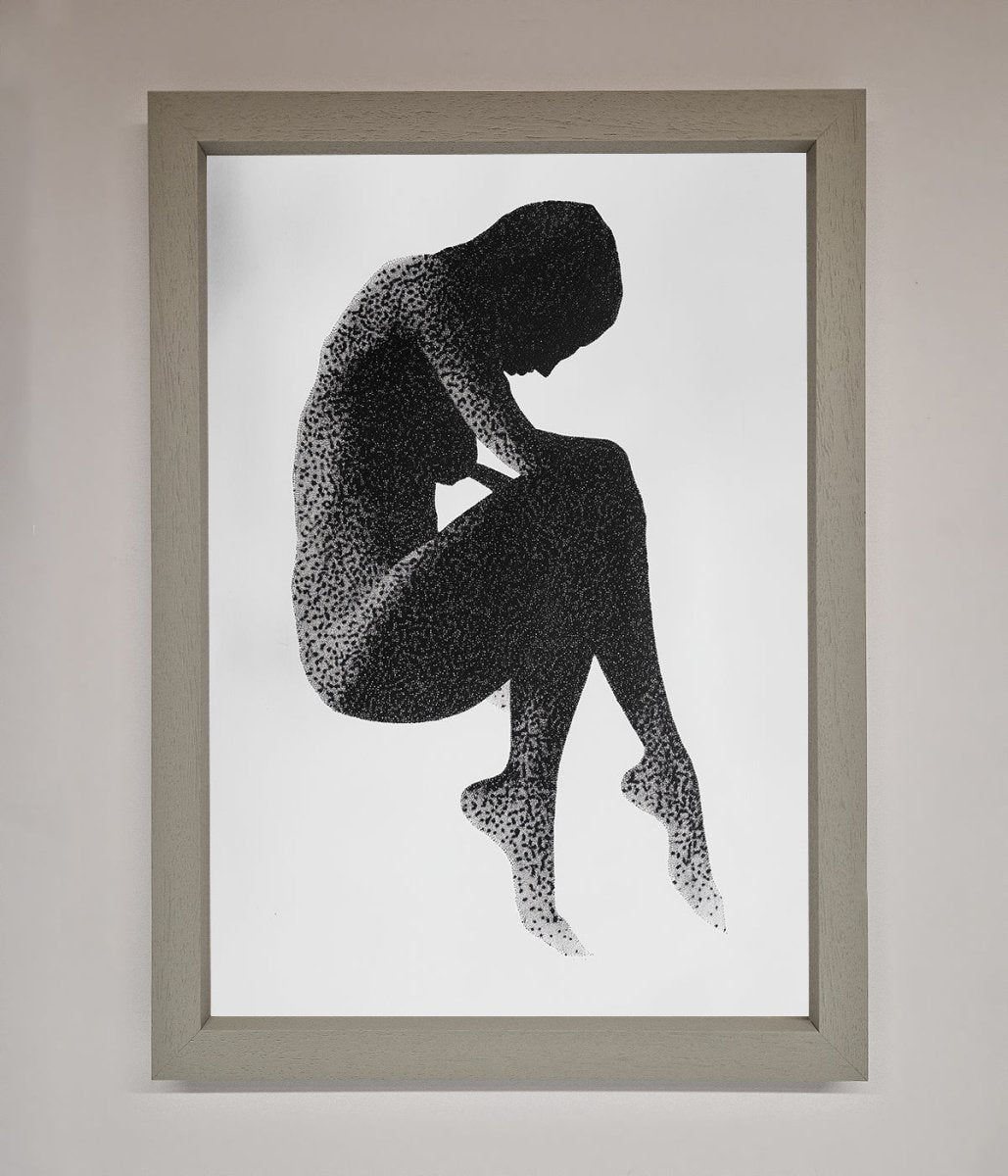 Dotted Figure Framed Poster - Zestio
