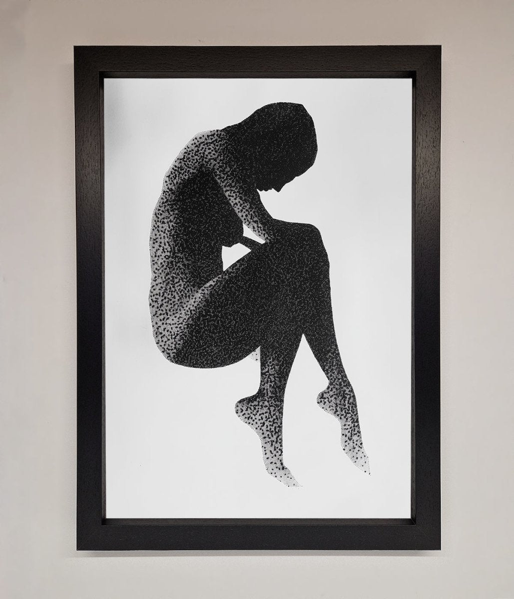 Dotted Figure Framed Poster - Zestio
