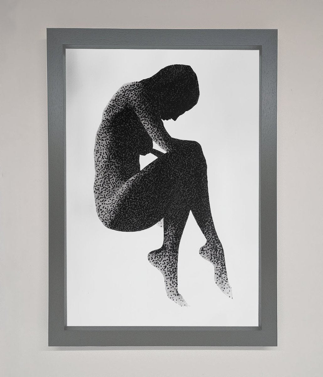 Dotted Figure Framed Poster - Zestio