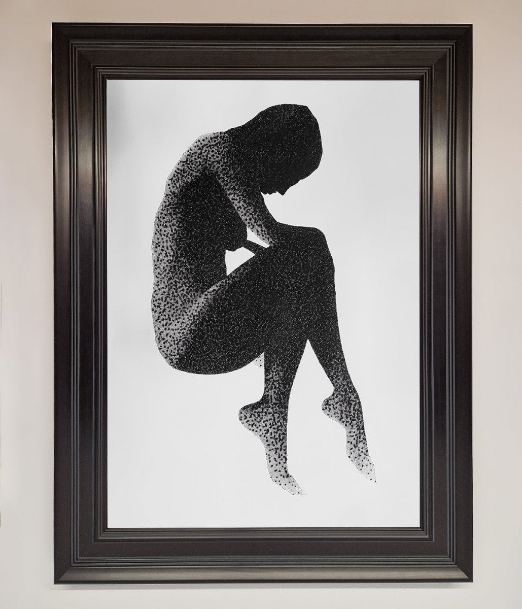 Dotted Figure Framed Poster - Zestio