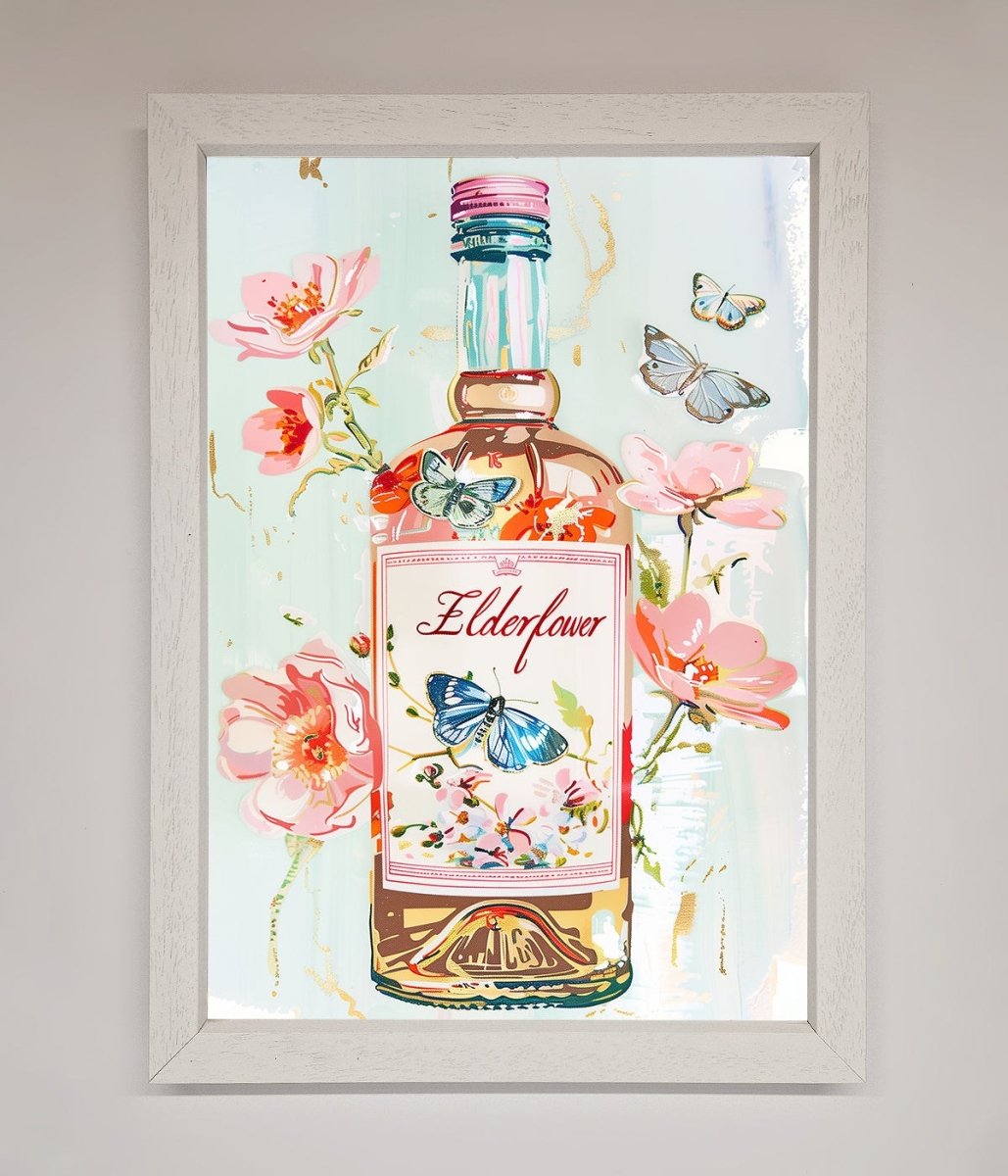 Elderflower Wine Framed Wall Art - Zestio