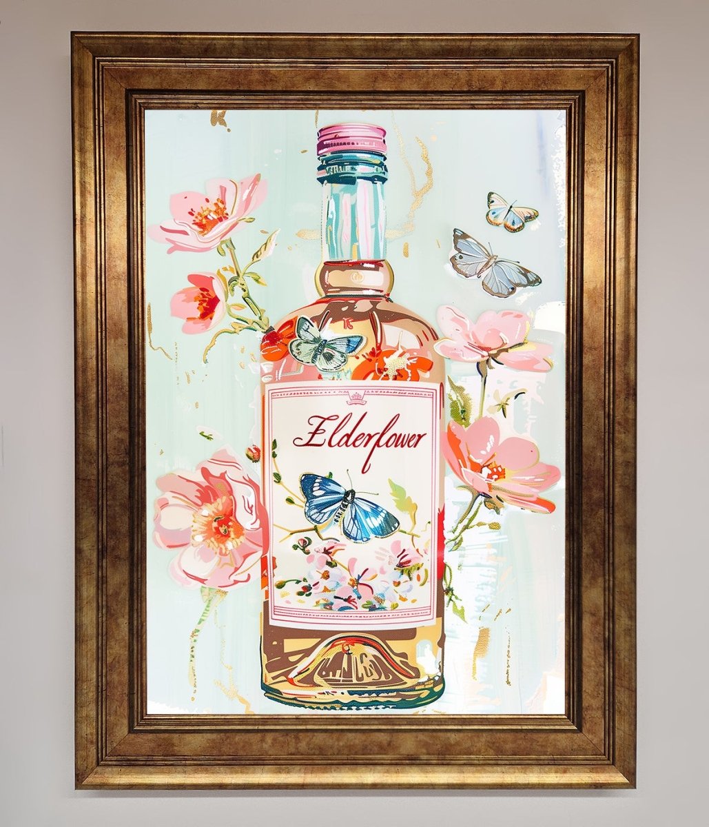 Elderflower Wine Framed Wall Art - Zestio
