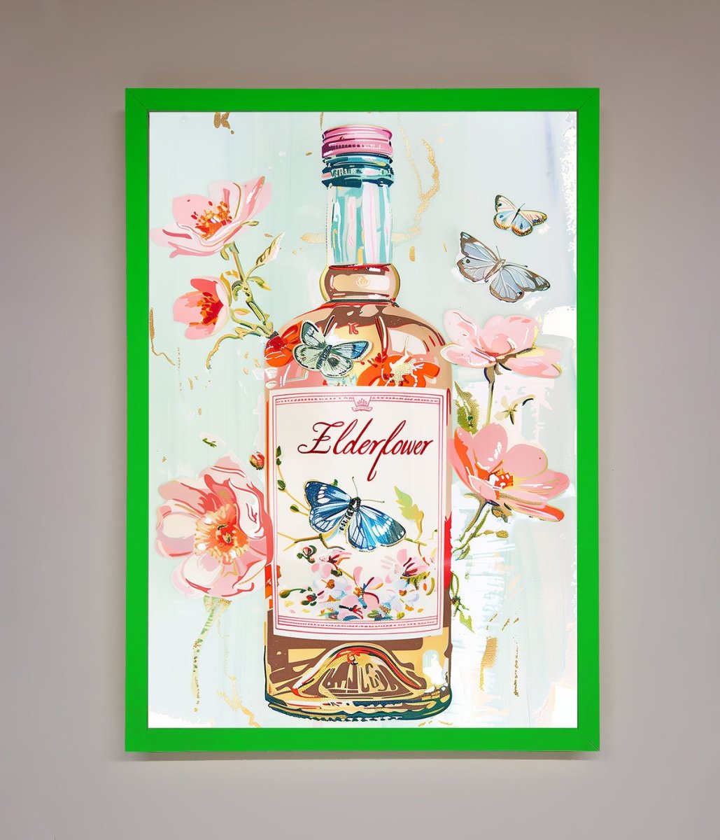 Elderflower Wine Framed Wall Art - Zestio