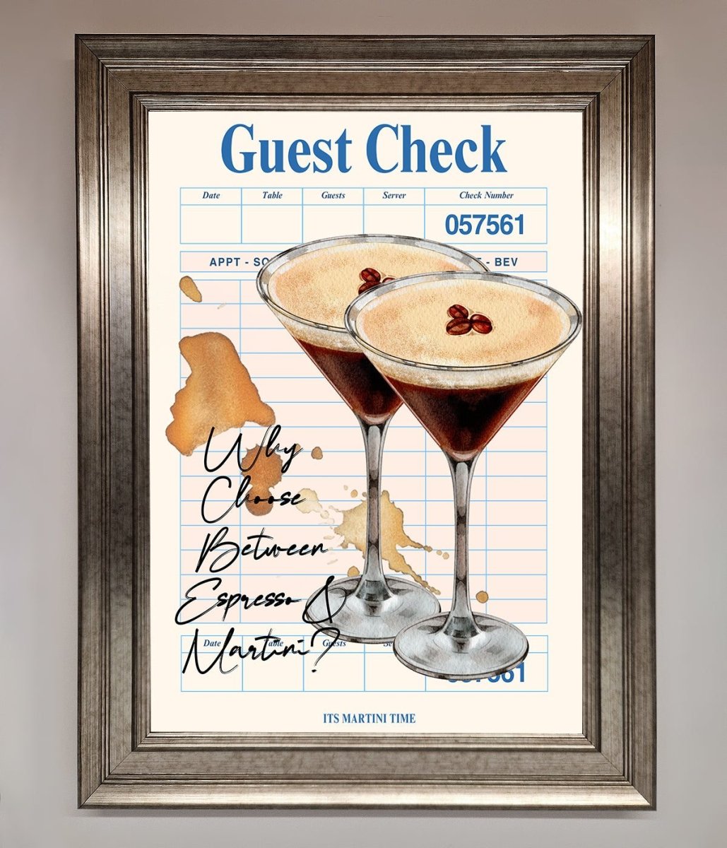 Espresso Martini Framed Wall Art - Zestio