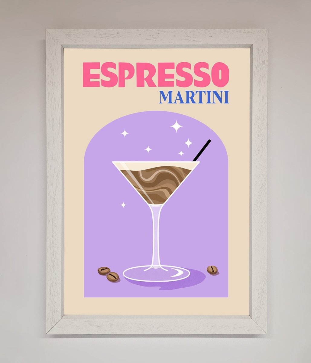 Espresso Martini Lilac Framed Print - Zestio