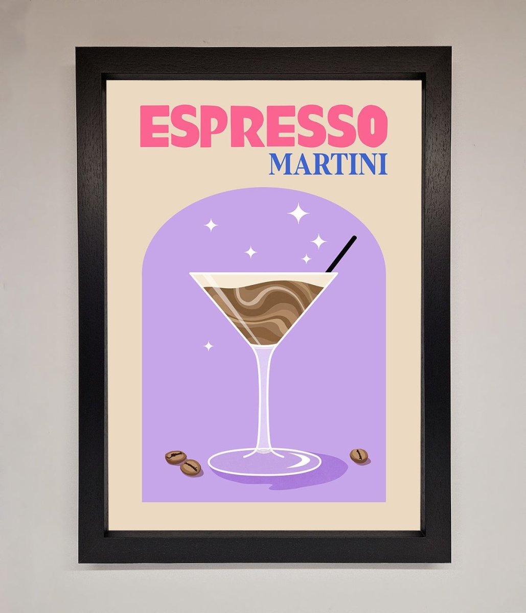 Espresso Martini Lilac Framed Print - Zestio