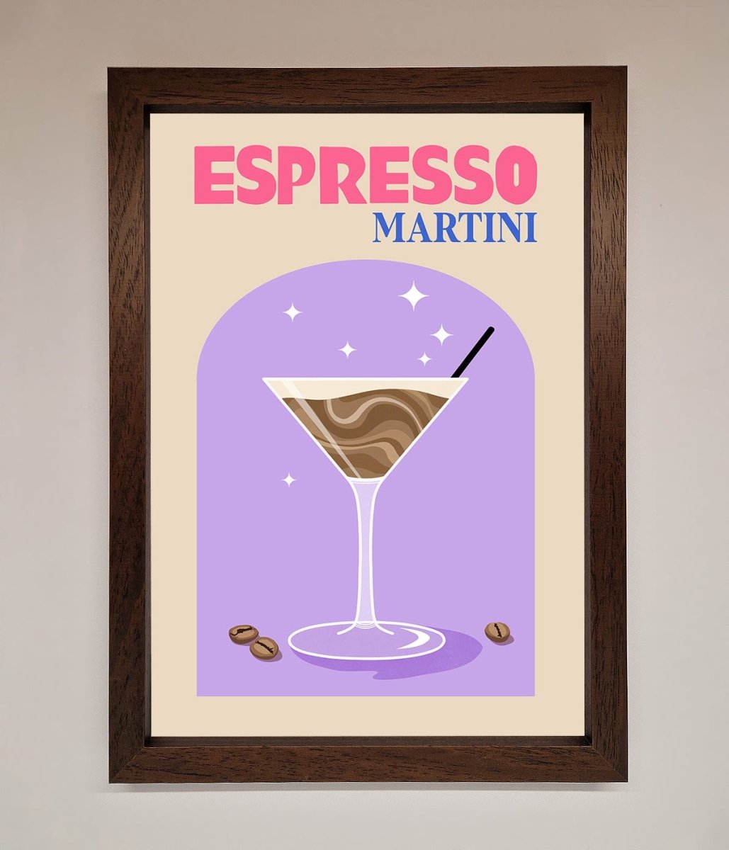 Espresso Martini Lilac Framed Print - Zestio