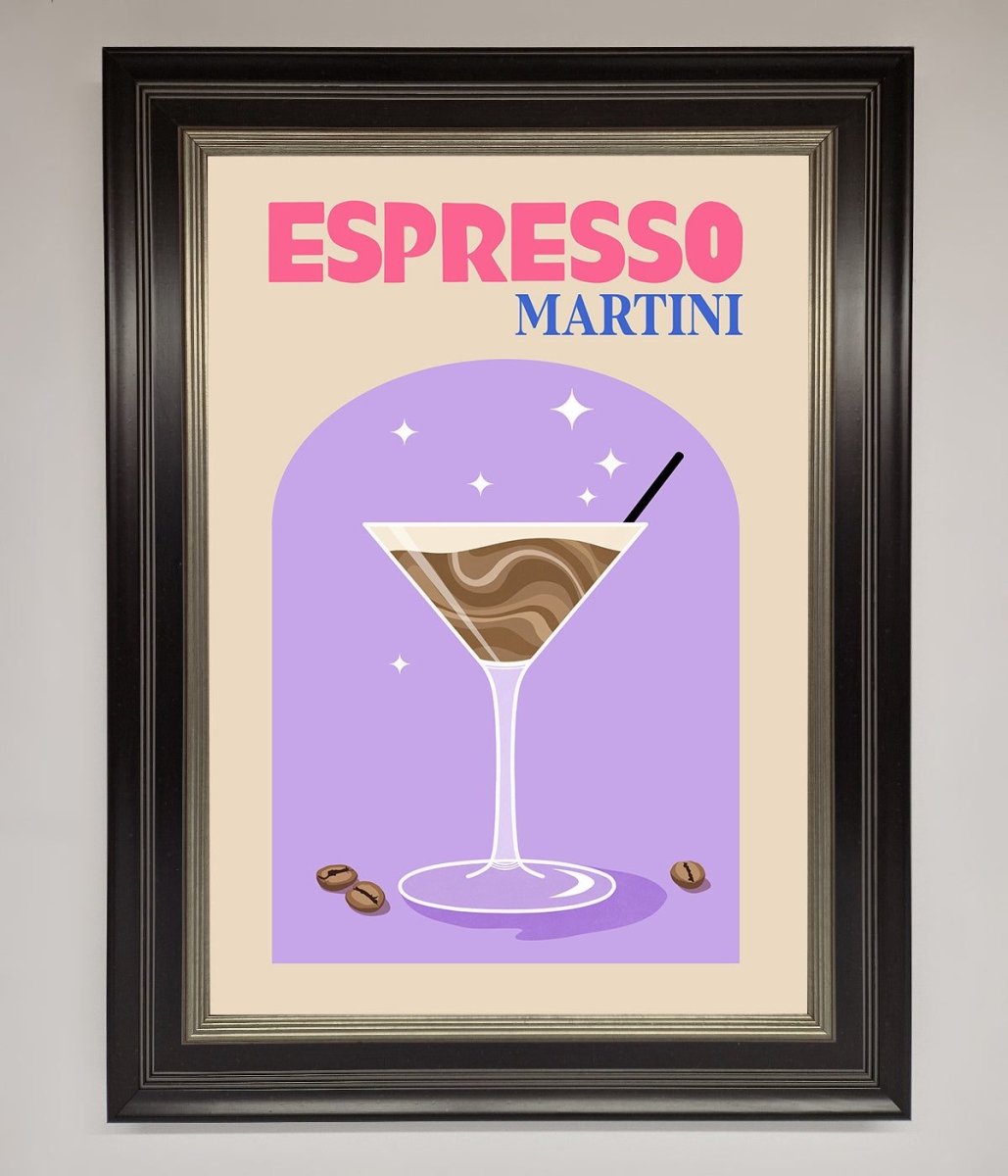 Espresso Martini Lilac Framed Print - Zestio