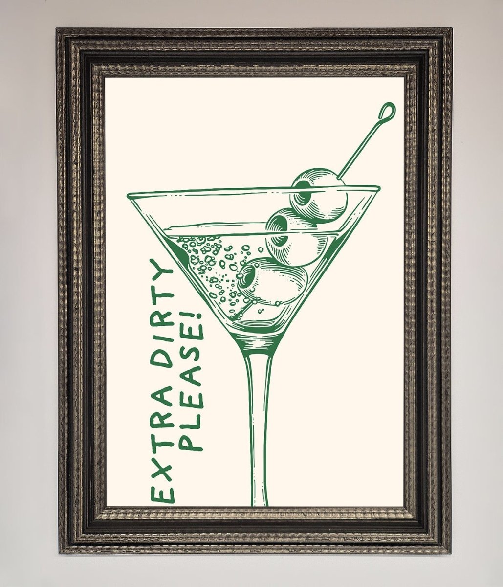 Extra Dirty Please Framed Poster - Zestio