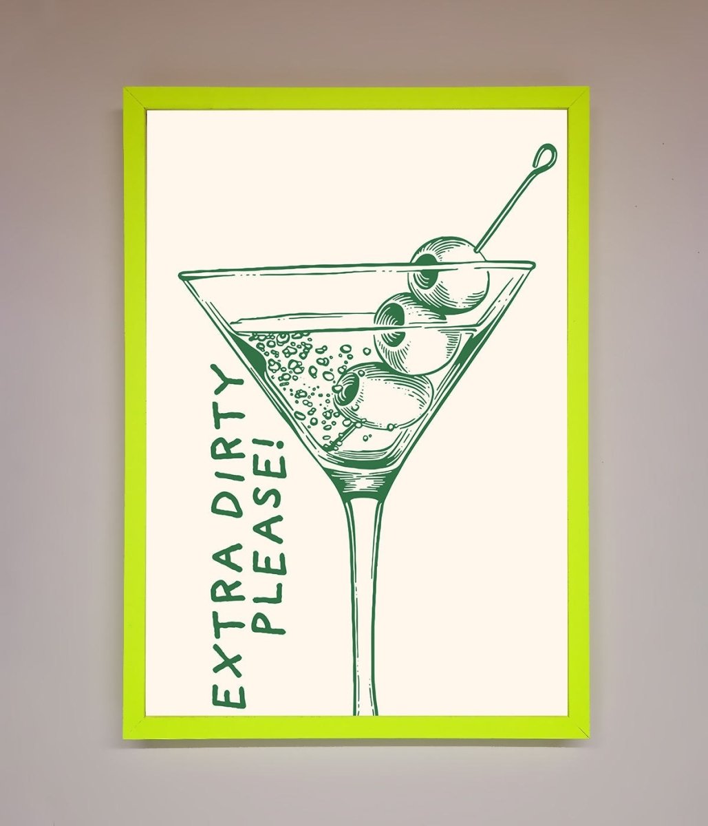 Extra Dirty Please Framed Poster - Zestio