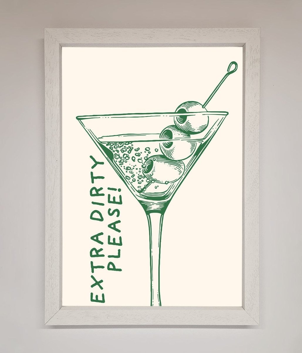 Extra Dirty Please Framed Poster - Zestio