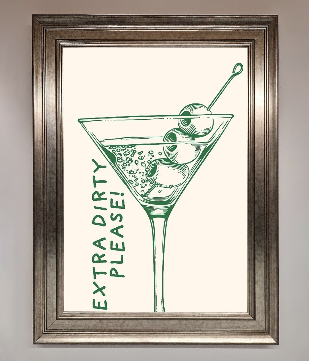 Extra Dirty Please Framed Poster - Zestio