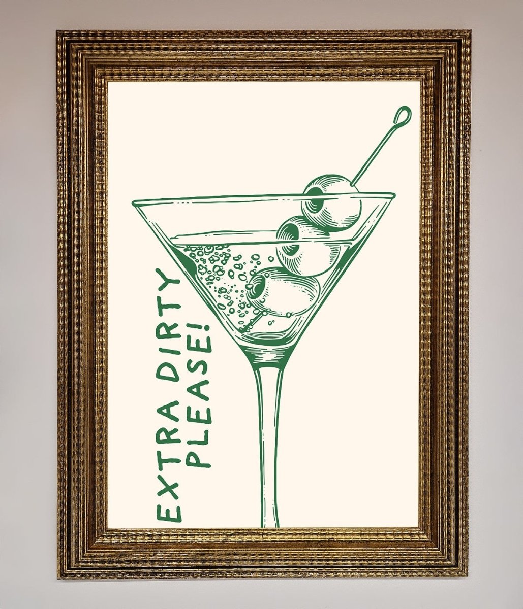 Extra Dirty Please Framed Poster - Zestio