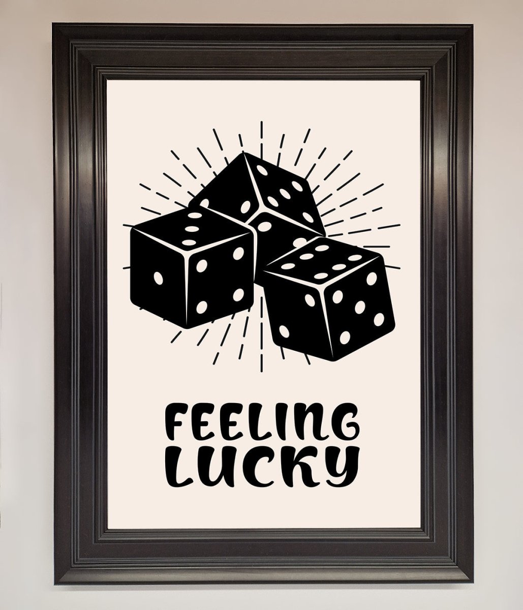 Feeling Lucky Framed Poster - Zestio
