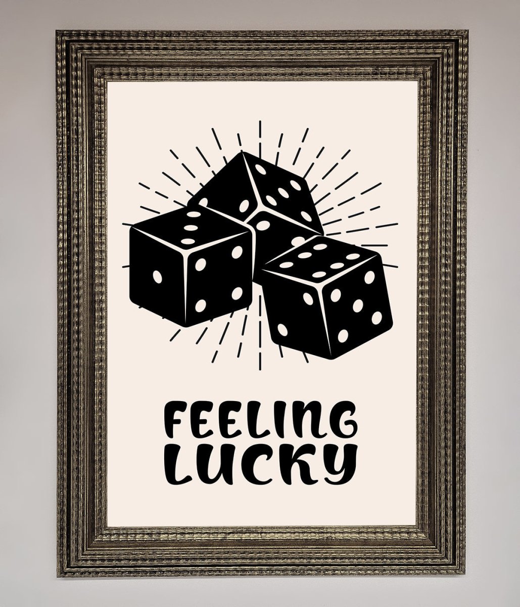 Feeling Lucky Framed Poster - Zestio