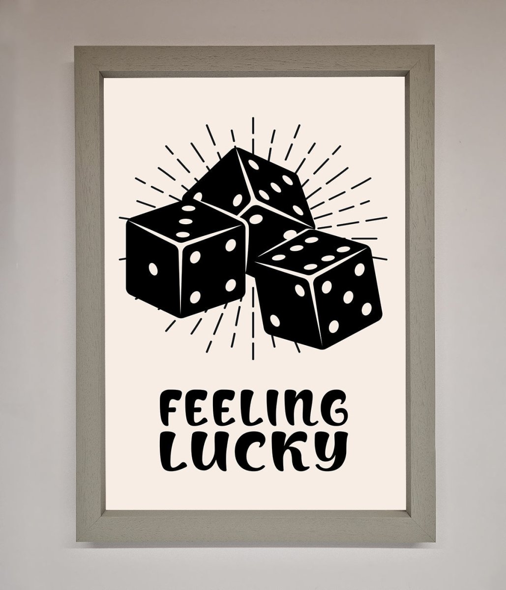 Feeling Lucky Framed Poster - Zestio