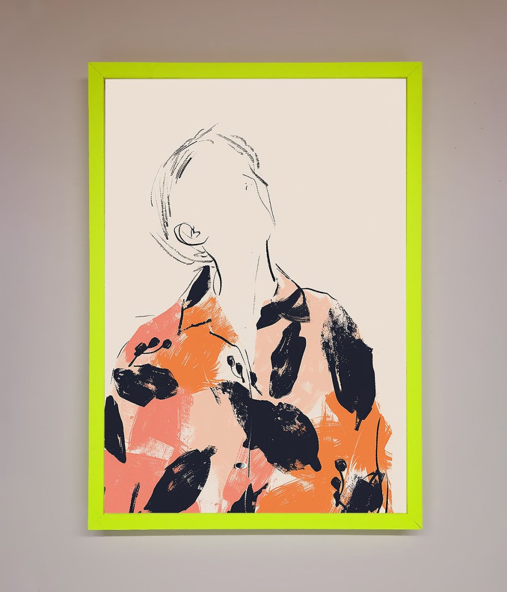 Floral Thinker Framed Wall Art - Zestio