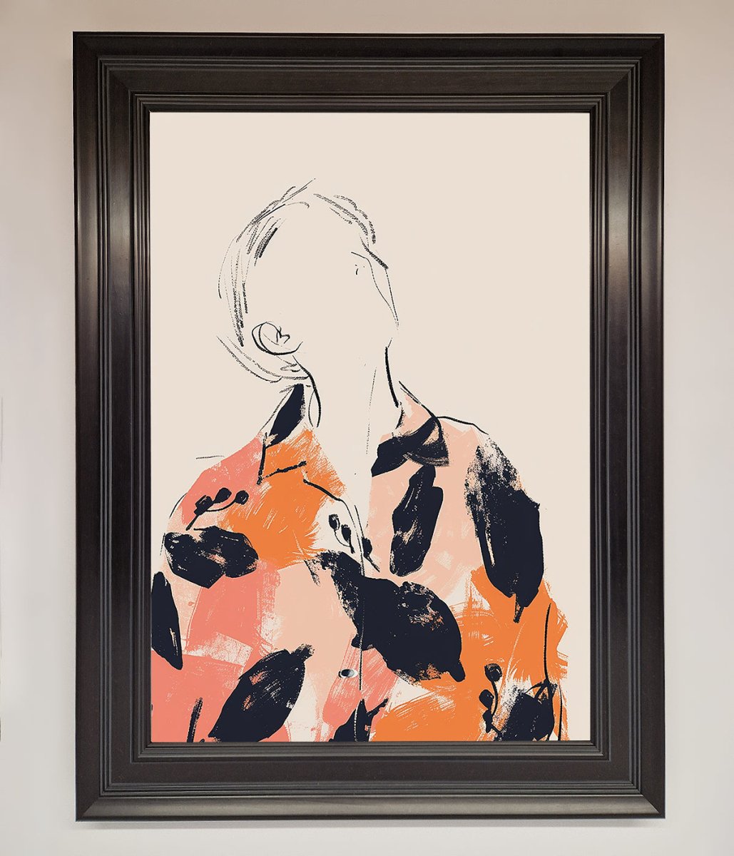 Floral Thinker Framed Wall Art - Zestio