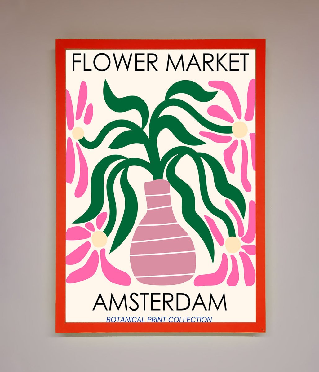 Flower Market Amsterdam Framed Poster - Zestio