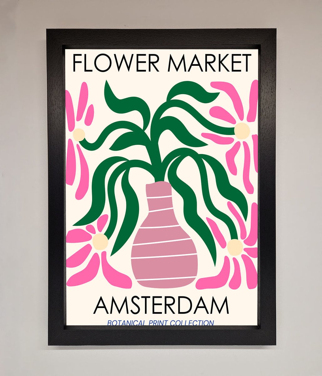 Flower Market Amsterdam Framed Poster - Zestio