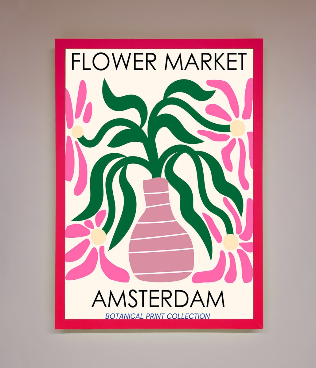 Flower Market Amsterdam Framed Poster - Zestio