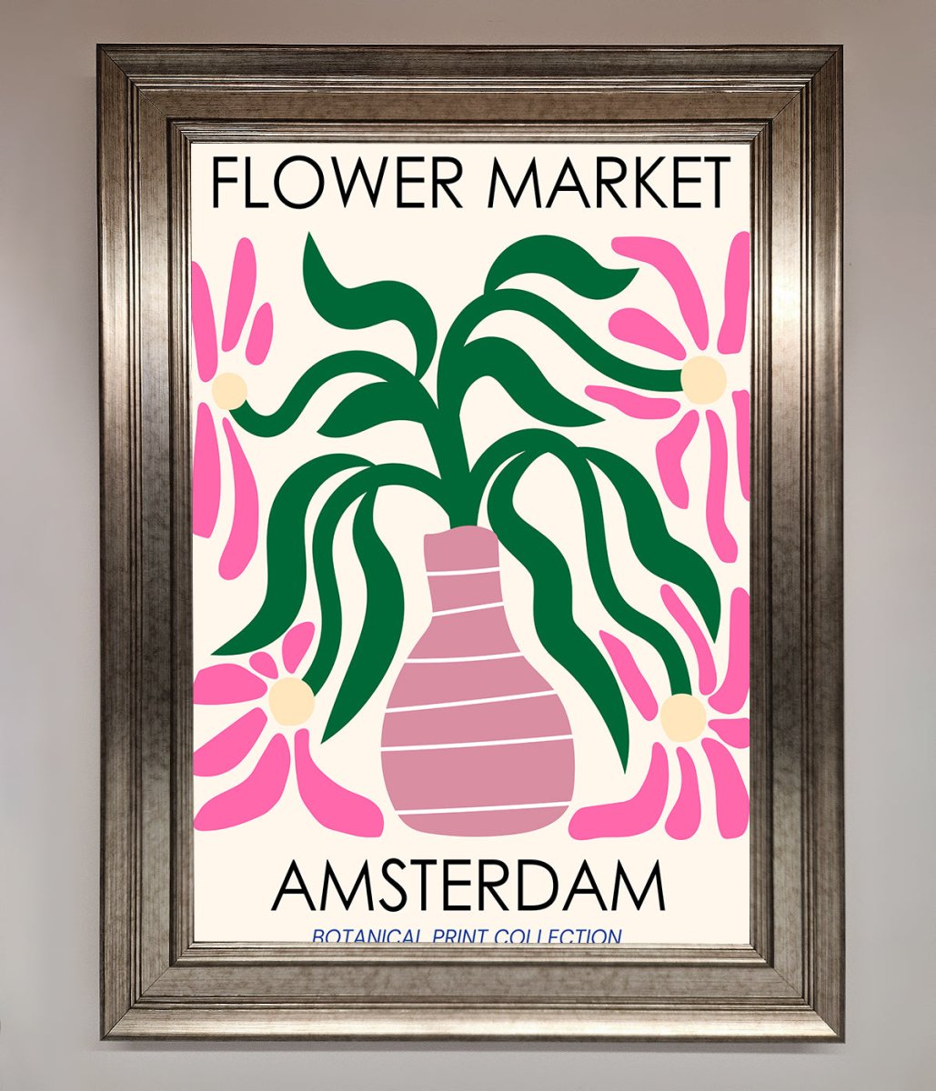 Flower Market Amsterdam Framed Poster - Zestio